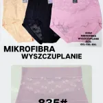 Majtki wyszczuplające z mikrofibry 4XL-6XL w pastelowych kolorach