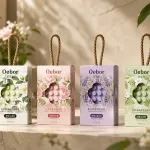 Mydło w piance Oebor z naturalnymi zapachami 80g z zawieszką