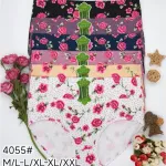 Majtki damskie w kwiaty M-XXL kolorowe wzory bawełniane