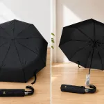 Parasol Automatyczny Składany Duży Wiatroodporny Czarny