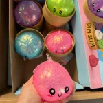 Dim Sum Squishy Gumowe 12cm Różowy