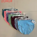 Majtki damskie GreenNice w paski, zestaw kolorów mix, rozmiary S-XXL