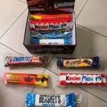 Zestaw batonów Snickers, Kinder Maxi, Reese's, Hershey's, Caramel