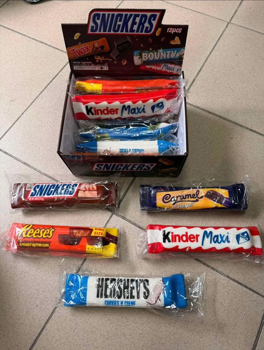 Zestaw batonów Snickers, Kinder Maxi, Reese's, Hershey's i Caramel w opakowaniu zbiorczym