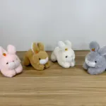 Pluszowy królik dekoracyjny 24cm miękki w czterech kolorach