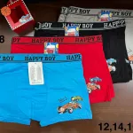 Bokserki chłopięce Happy Boy z nadrukiem samochodów, mix kolorów