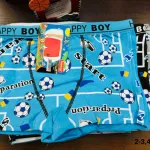 Bokserki chłopięce Happy Boy z nadrukiem piłek nożnych