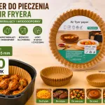 Papier do Pieczenia do Air Fryera 160x45 mm 50 szt. nieprzywierający