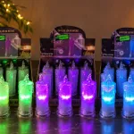 Świeczka LED na baterie 18x6cm kolorowa dekoracyjna