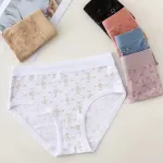 Majtki damskie z delikatnym wzorem, mix kolorów, rozmiary L-XXXL