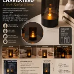 Lampion LED z Efektem Płomienia 12,5 × 7,5 cm Ciepłe Światło