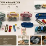 Zestaw Krawiecki do Szycia w Praktycznym Pudełku z Akcesoriami