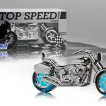 Top Speed Silver Perfumowany Motocykl z Niebieskimi Kołami 50 ml