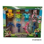 Minecraft Zestaw Figurki i Broń z Efektami Świetlnymi