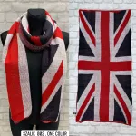 Szalik w brytyjską flagę czerwono-granatowo-biały 002 One Color