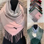 Chusta Cashmere Mix z frędzlami 7734 miękka i ciepła