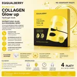 EQQUALBERRY Hydrożelowa Maska Collagen Glow Up 4 Płaty 30g