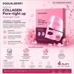 EQQUALBERRY Collagen Pore-tight up Hydrogel Mask 4 płaty nawilżające