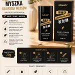 Lilinzhi Hairdressing Wand czarny sztyft do krycia siwych włosów 20g