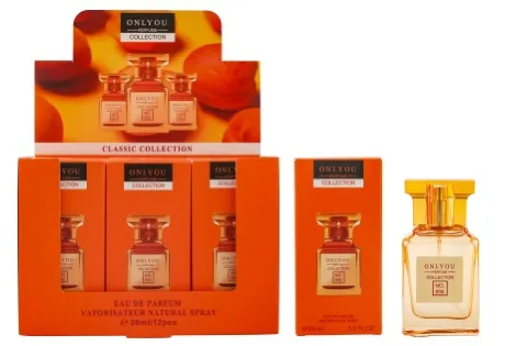 Perfumy Only You Collection Classic 30ml w bursztynowo-złotym flakonie i opakowaniu zbiorczym 12 sztuk
