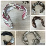 Opaska do włosów z perłą i wzorem satynowa mix kolorów