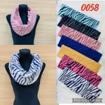 Kominy damskie w paski zebra mix kolorów 0058