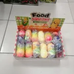 Food Squishy Zabawka Antystresowa Miękka Kolorowa 24 szt