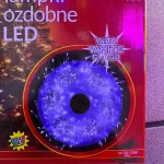 Lampki ozdobne LED zimny biały 1200 LED 50 m z funkcją FLASH