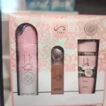 Zestaw perfum Yara różowy spray i olejek 3 elementy