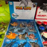 Zestaw figurek morskich zwierząt Sea Life z napędem pull-back