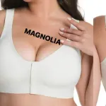 Biustonosz Magnolia bez fiszbin beżowy i czarny mix rozmiarów