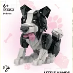 Klocki Border Collie czarno-białe 541 elementów dla dzieci 6+