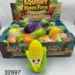Squishy Happy Farm miękka zabawka antystresowa kukurydza 12 szt
