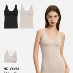 Ouno Bezszwowy Top Damski Beżowy i Czarny S-XL