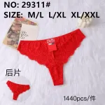 Czerwone koronkowe stringi damskie HANA rozmiary M-XXL