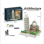 Klocki Architecture wieża w pizie model 21,7x16x16 cm 7 kolorów