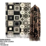 Szalik damski QR Madrid 70x180 cm z wzorem H mix kolorów