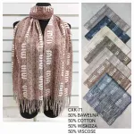 Szalik damski CXK-71 mix kolorów 50% bawełna 50% wiskoza