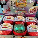 Squishy Bun zabawka antystresowa z brokatem i niespodzianką