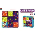 Gra logiczna Line'em Up! kolorowa plansza 25x25 cm