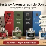 Zestaw aromaterapii do domu z dyfuzorem i patyczkami