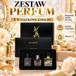Zestaw perfum prezentowy 3 x 30 ml elegancki czarny komplet