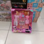 Zestaw lalek fashion girl z akcesoriami różowy komplet 3+
