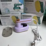 Mini żelazko elektryczne fioletowe z ceramiczną stopą 220V