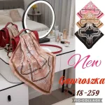 Gawroszka apaszka mix kolorów z wzorem pasków i klamer