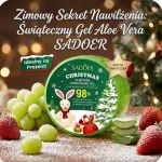 SADOER Christmas nawilżający żel Aloe Vera 300ml edycja świąteczna