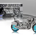 Perfum Top Speed Silver for Men motocykl srebrno-niebieski 50ml