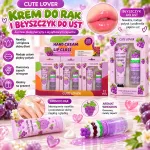 Zestaw Cute Lover krem do rąk i błyszczyk do ust o zapachu winogron