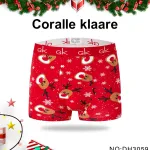 Bokserki męskie czerwone z reniferem Coralle klaare