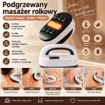 Podgrzewany masażer rolkowy z 6 rolkami i ładowaniem USB